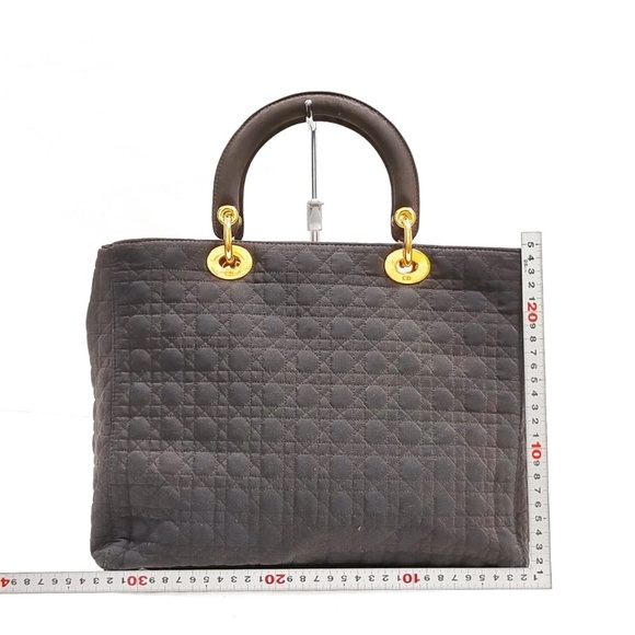 Lady Dior handbag in nylon  quilting with gold details - Picture 2 of 8